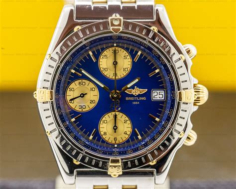 breitling vintage blue and white dial compas steel|breitling b13050.1 automatic 36.